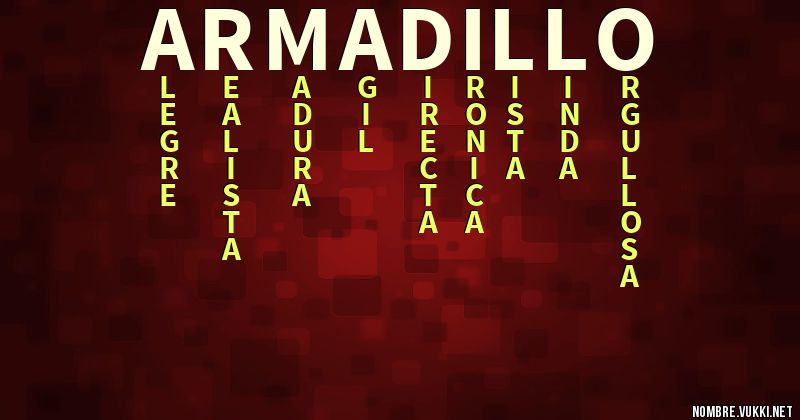 Acróstico armadillo