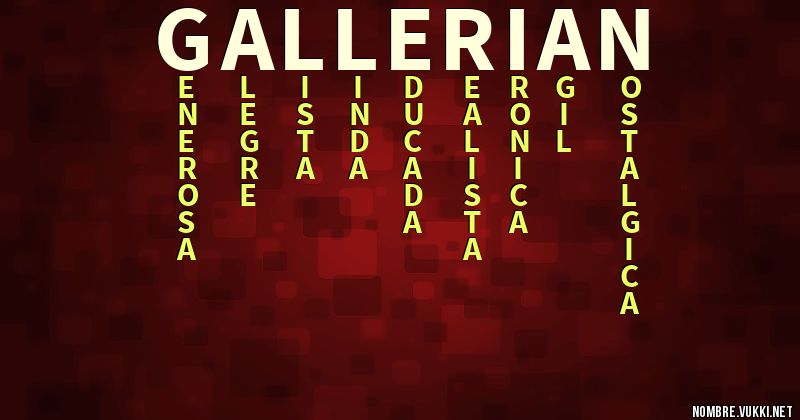 Acróstico gallerian