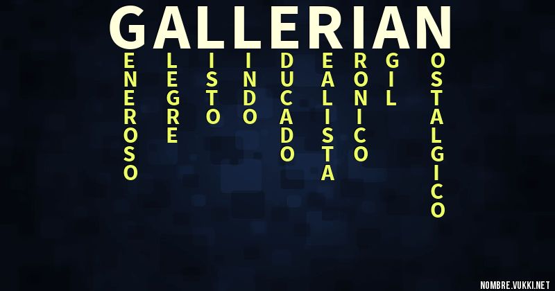 Acróstico gallerian