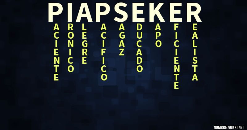 Acróstico piapseker