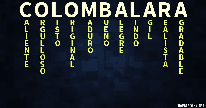 Acróstico colomba lara