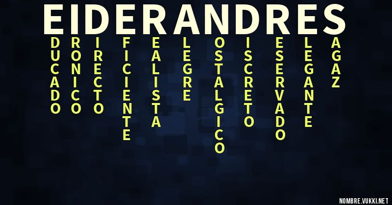 Acróstico eider andrés