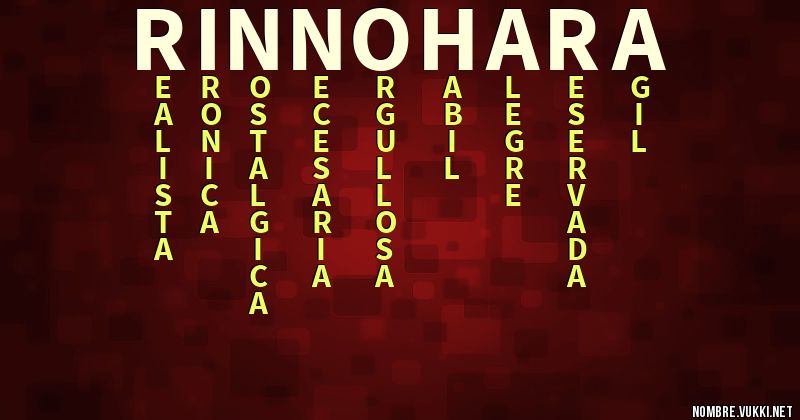 Acróstico rin nohara