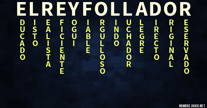 Acróstico el rey follador