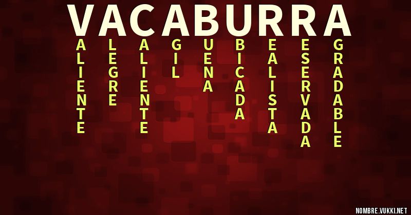 Acróstico vacaburra