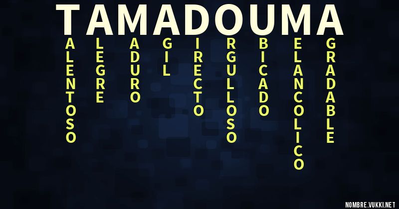 Acróstico tamadouma