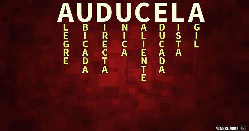 Acróstico auducela