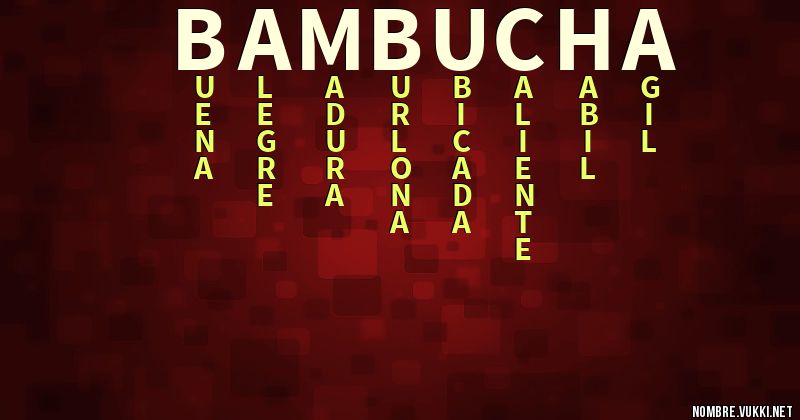 Acróstico bambucha