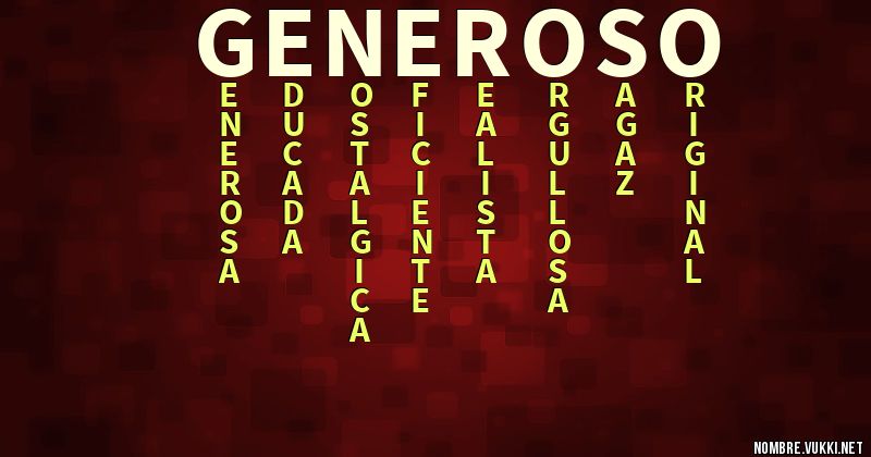 Acróstico generoso