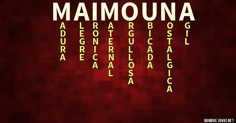 Acróstico maimouna