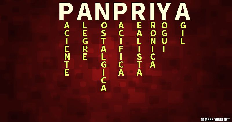 Acróstico panpriya