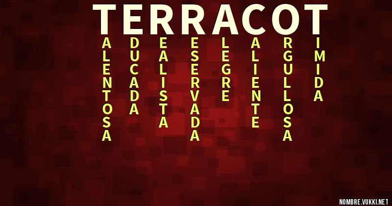 Acróstico terracot