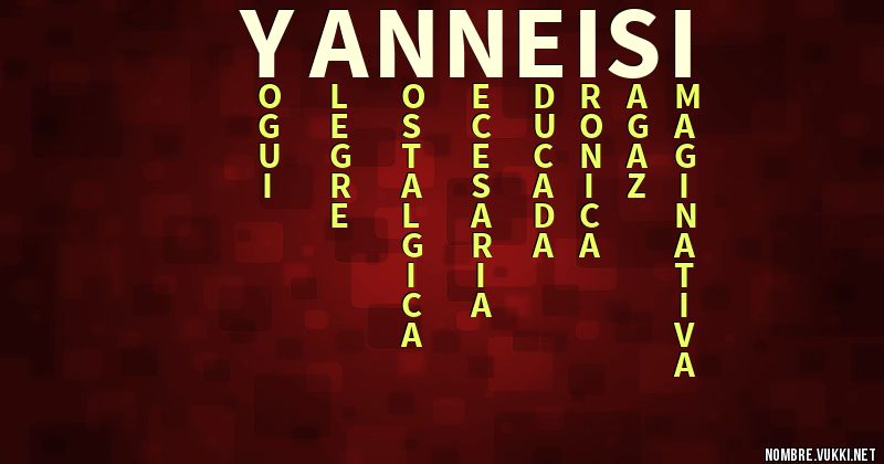 Acróstico yanneisi