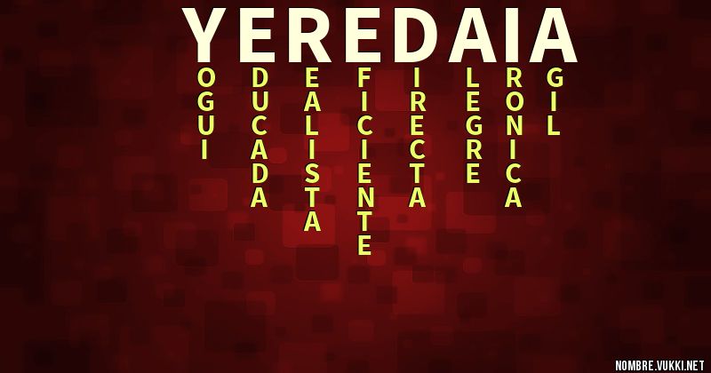 Acróstico yeredaia