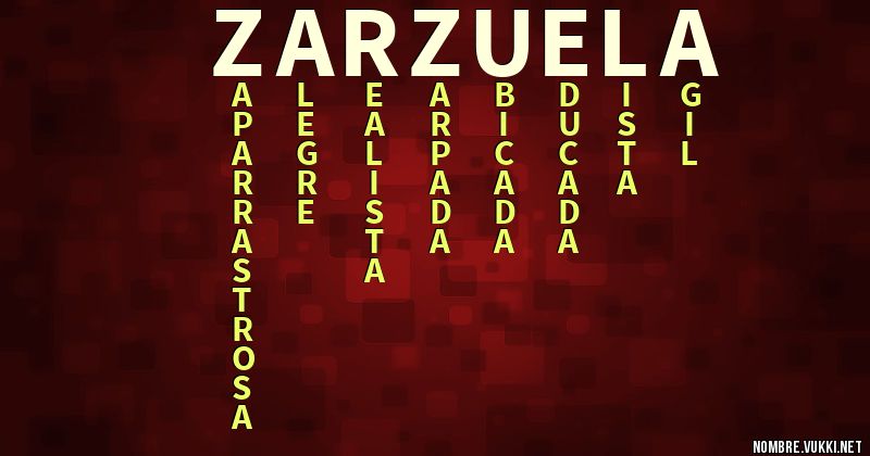 Acróstico zarzuela