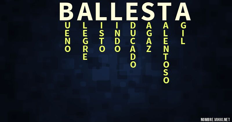 Acróstico ballesta