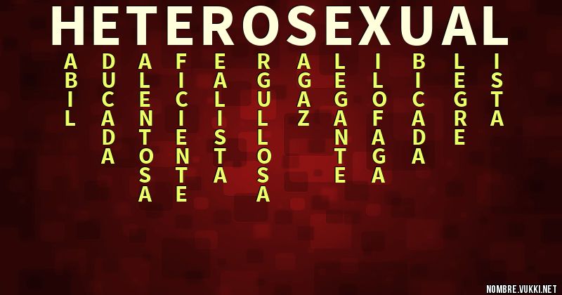 Acróstico heterosexual