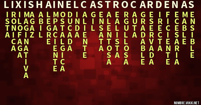 Acróstico lixi shainel castro cardenas