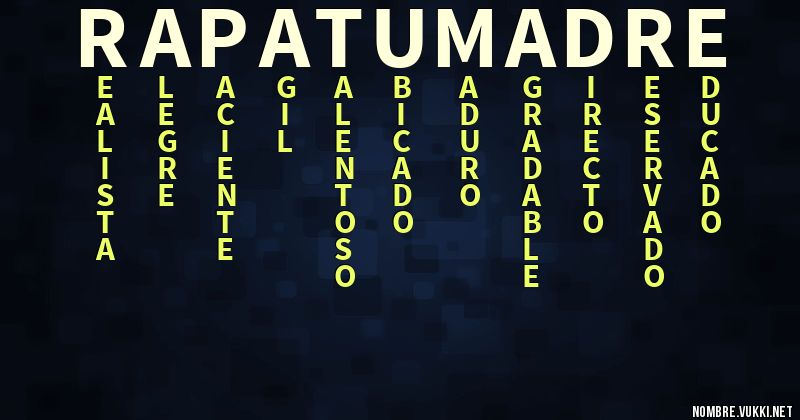 Acróstico rapa tu madre