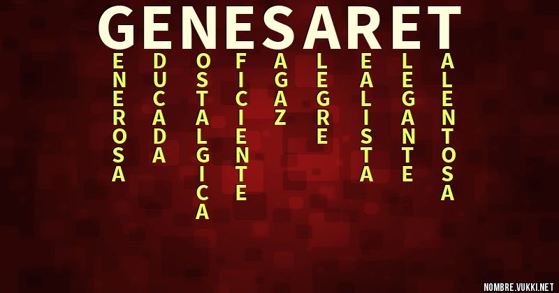 Acróstico genesaret