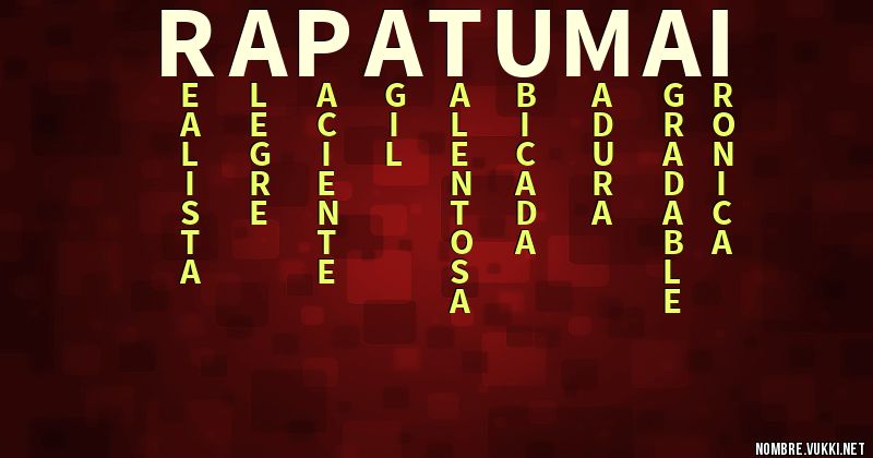 Acróstico rapatumai