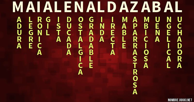Acróstico maialen aldazabal