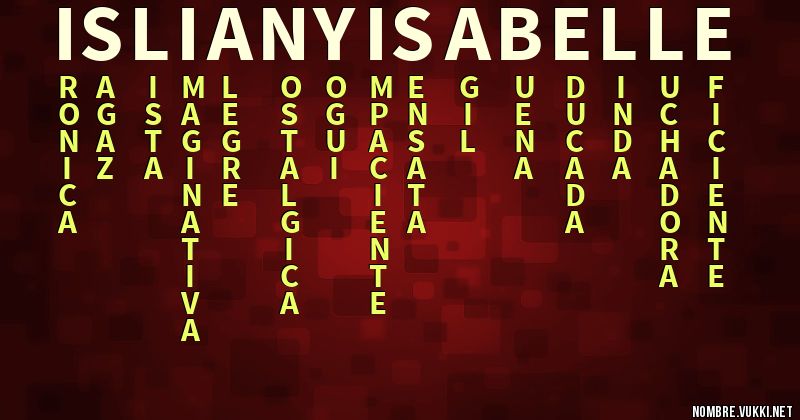 Acróstico isliany isabelle