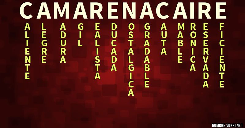 Acróstico camarena caire