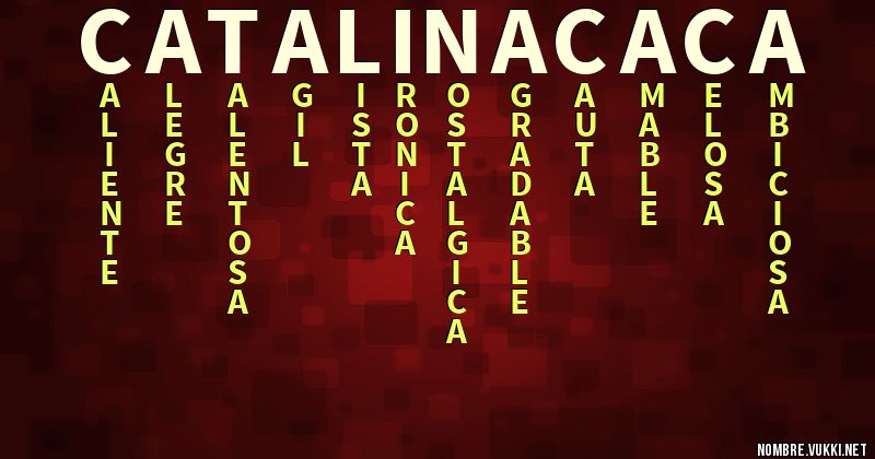 Acróstico catalina  caca