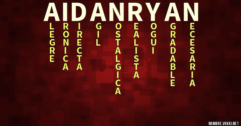 Acróstico aidan ryan