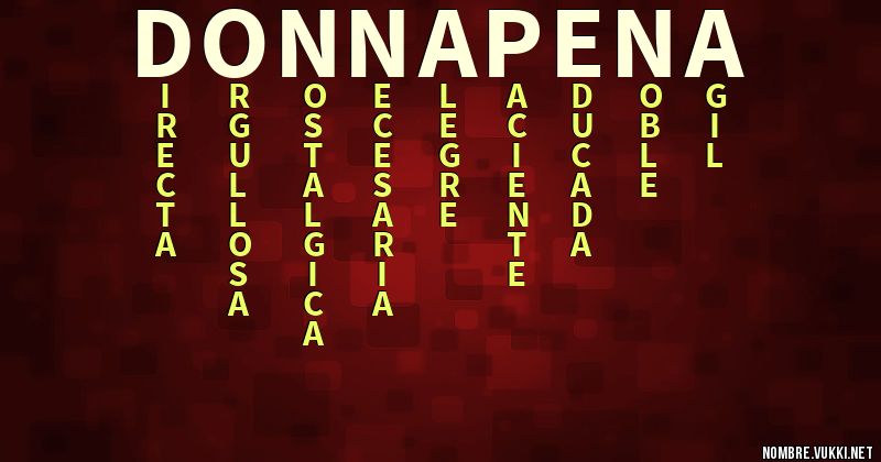 Acróstico donna´peña