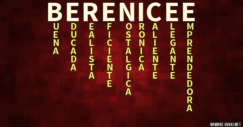 Acróstico berenicee