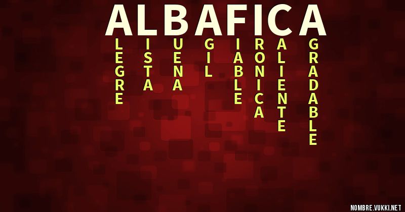 Acróstico albafica