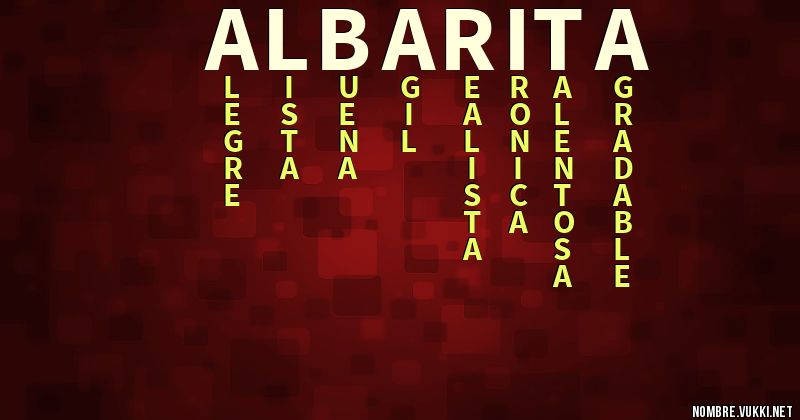 Acróstico albarita