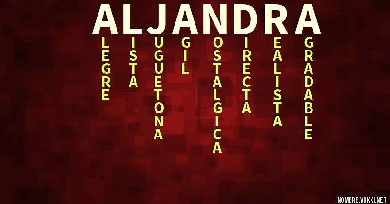 Acróstico aljandra