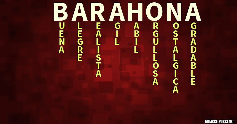 Acróstico barahona