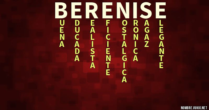 Acróstico berenise