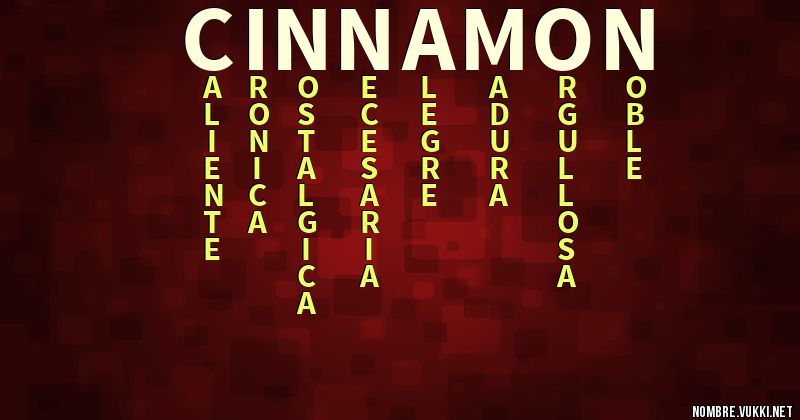 Acróstico cinnamon