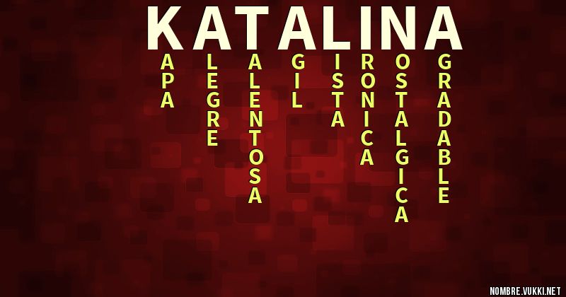 Acróstico katalina