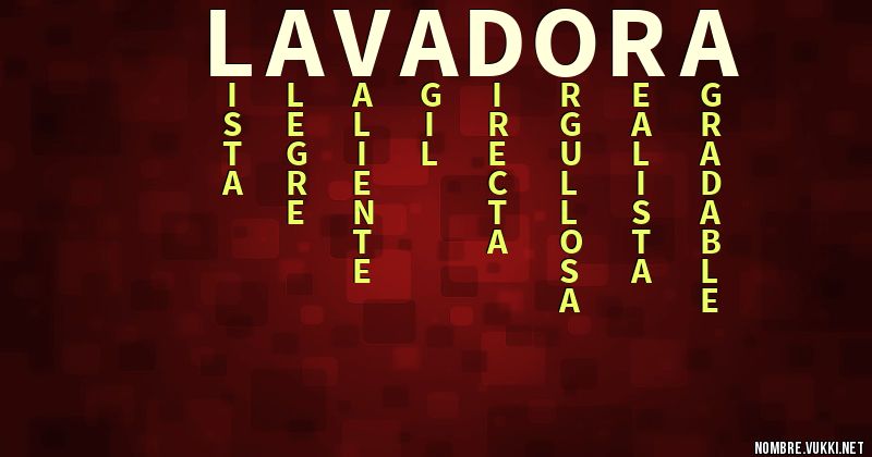 Acróstico lavadora