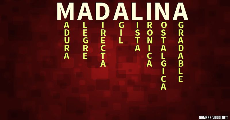 Acróstico madalina