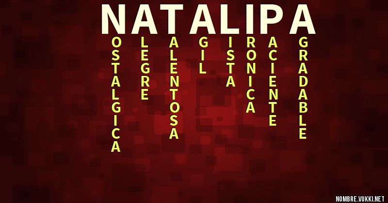 Acróstico natalipa