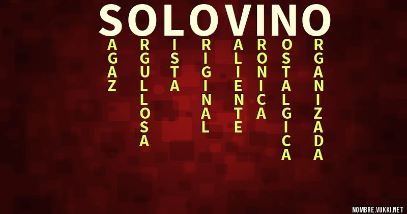 Acróstico solovino