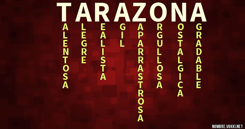 Qué significa tarazona