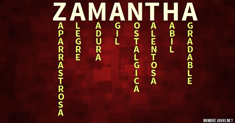 Acróstico zamantha
