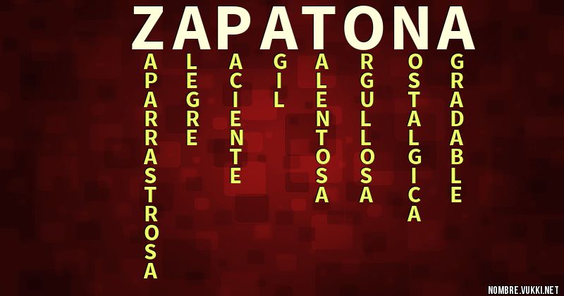 Acróstico zapatona
