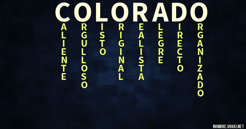 Acróstico colorado