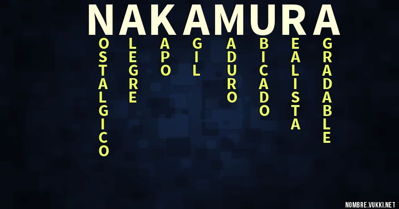 Acróstico nakamura