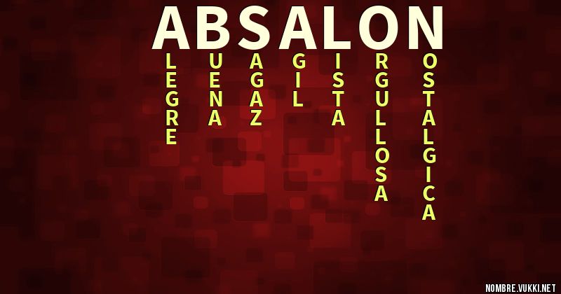 Acróstico absalón