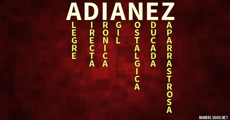 Acróstico adianez